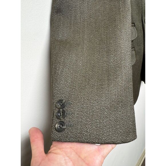 ALEXANDER JAMES Men's Tweed Jacket, Olive Green, Sz 40 - Picture 8 of 10